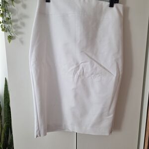 Express Elegant White Pencil Skirt